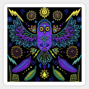 Tribal Totem Owl Sticker